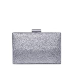 Gümüş Grass Zincir Detaylı Kadın Gece Çantası