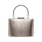 Gümüş Tulip Zincir Detaylı Kadın Gece Çantası