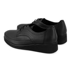 Hailee Siyah Kadın DesaComfort Dolgu Topuklu Deri Günlük Ayakkabı