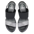 Haille Siyah Kadın Dolgu Topuklu Sandalet