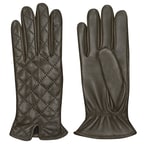 Haki Kadın Kapitone Deri Eldiven