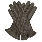 Haki Kadın Kapitone Deri Eldiven