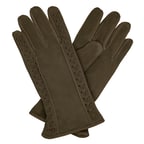 Haki Kadın Süet Eldiven