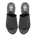 Haley Siyah Kadın Platform Topuklu Terlik