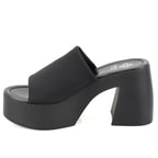 Haley Siyah Kadın Platform Topuklu Terlik
