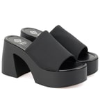 Haley Siyah Kadın Platform Topuklu Terlik
