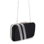 Hallie Siyah Kadın Parlak Taş Detaylı Gece Çantası