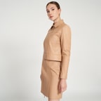 Hanna Bej Kadın Deri Ceket