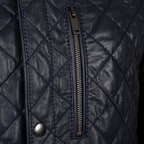 (Hatalı Görsel)Erkek Koyu Kahve Kapitone Deri Ceket