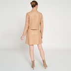 Helen Bej Kadın Deri Etek