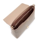 Helena Krem Kadın Deri El Çantası