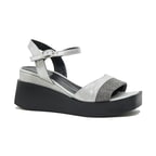 Hendra Kadın Deri Dolgu Topuklu Sandalet