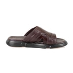 Herbert Kahve Erkek Deri Terlik