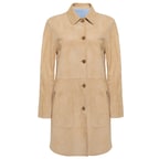 Hiba Kadın Oversize Çift Taraflı Deri Pardösü