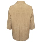 Hiba Kadın Oversize Çift Taraflı Deri Pardösü