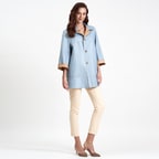 Hiba Kadın Oversize Çift Taraflı Deri Pardösü