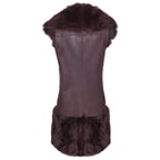 Ikeme Kadın Çift Taraflı Kürk Yelek