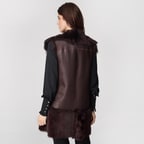 Ikeme Kadın Çift Taraflı Kürk Yelek