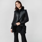 Ikeme Kadın Çift Taraflı Kürk Yelek