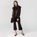 Ikeme Kadın Çift Taraflı Kürk Yelek