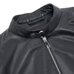 Ilaria Lacivert Kadın Deri Ceket