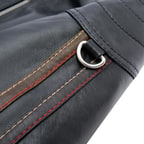 Ilaria Lacivert Kadın Deri Ceket