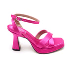 Inge Saten Fuşya Kadın Abiye Sandalet