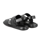 Jack Siyah Erkek Deri Sandalet