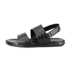 Jack Siyah Erkek Deri Sandalet