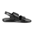 Jack Siyah Erkek Deri Sandalet