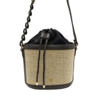 Jake Siyah Kadın Hasır Omuz Askılı Çanta