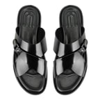 James Siyah Erkek Deri Terlik