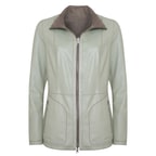 Jane Kadın Çift Taraflı Süet Deri Pardösü