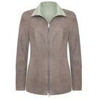 Jane Kadın Çift Taraflı Süet Deri Pardösü