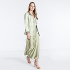 Jane Kadın Çift Taraflı Süet Deri Pardösü