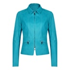 Juliette Turkuaz Kadın Süet Deri Ceket