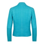 Juliette Turkuaz Kadın Süet Deri Ceket