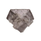 K11392 KADIN KÜRK ŞAL YAK, LUNAR ROCK, S