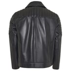 K12779 ERKEK DERİ CEKET, SIYAH, XS