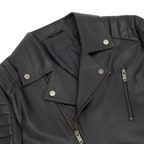 K12779 ERKEK DERİ CEKET, SIYAH, XS