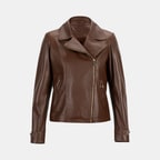 K14067 KADIN DERİ CEKET