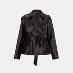 K14630 KADIN DERİ CEKET