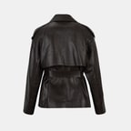 K14630 KADIN DERİ CEKET