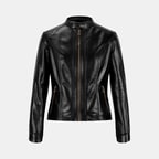 K15005 KADIN DERİ CEKET-E