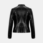 K15005 KADIN DERİ CEKET-E