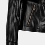 K15005 KADIN DERİ CEKET-E