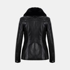 K15007 KADIN KÜRK YAKA MONT