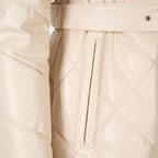 K15010 KADIN DERİ KABAN