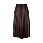 K15061 KADIN DERİ ETEK