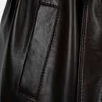 K15069 KADIN DERİ TRENÇKOT